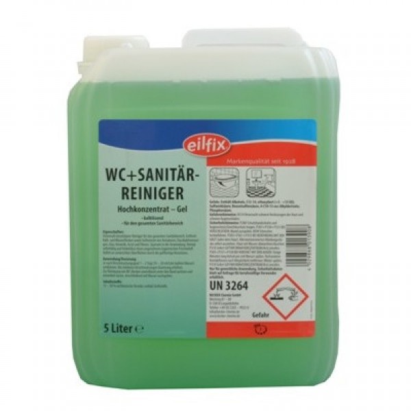 WC Gel 5 litri Sanitarreiniger detartrant Eilfix WC Gel 5 litri Sanitarreiniger detartrant Eilfix